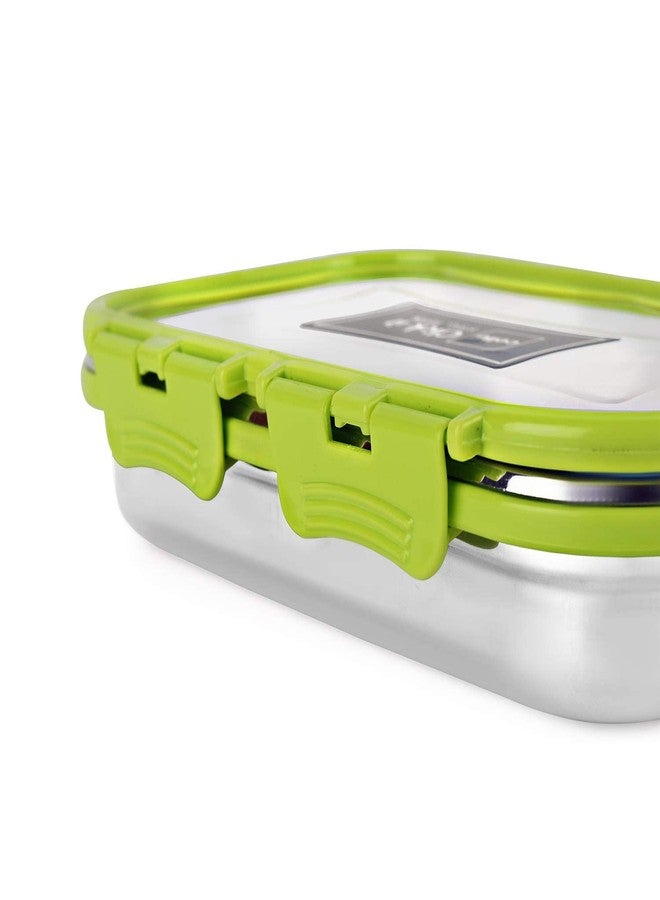 Yorten Click It Stainless Steel Lunch Box with Air Tight Spill Proof Lid, Tiffin Boxes for Kids Men Women for Office & School College (Green Colour) - Image 4